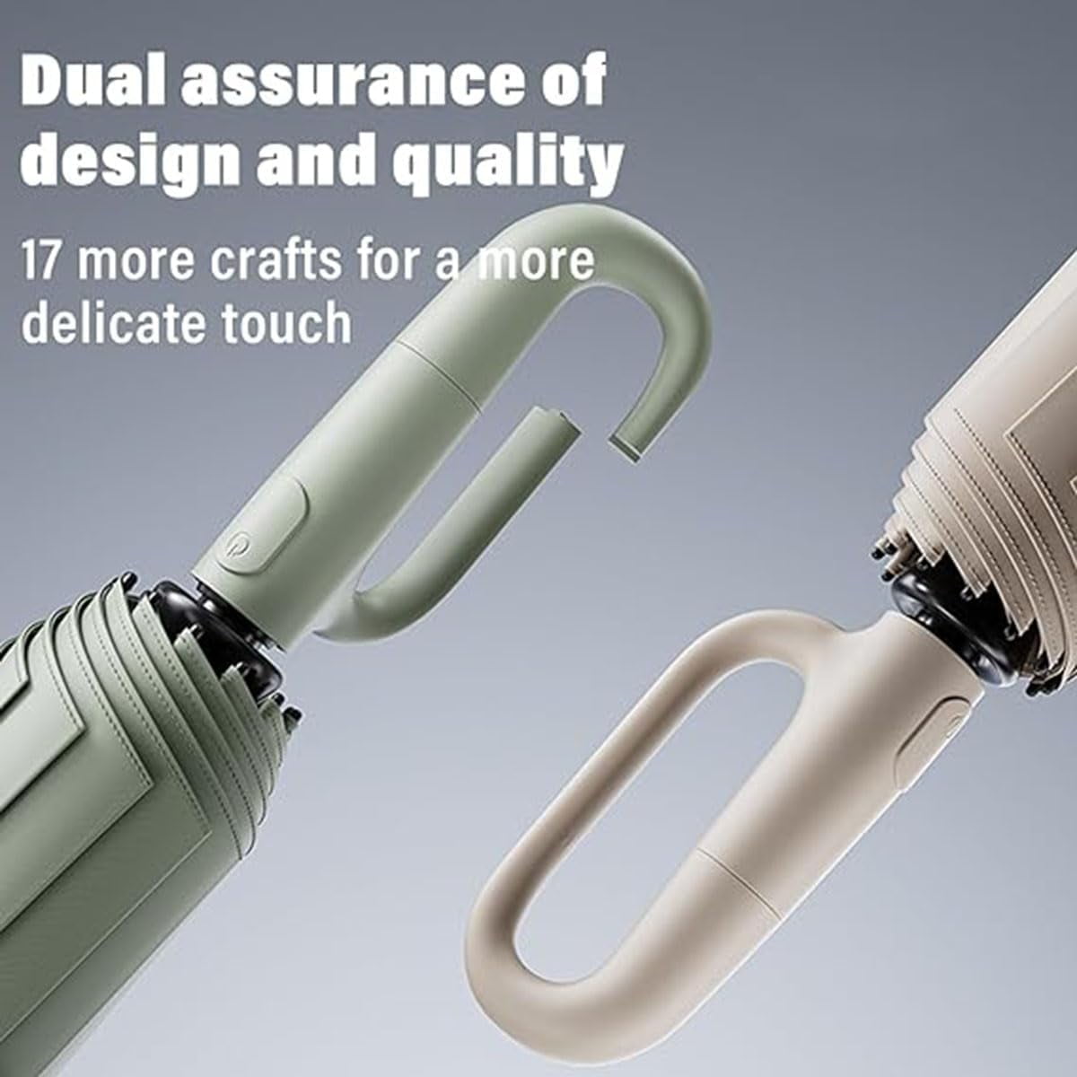 2024 New Ring Buckle Umbrella,Reflective Safety Strip,Sturdy Windproof,Travel Portable Windproof Umbrella,Reverse Automatic Umbrella for Rain & Sun
