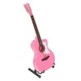 thumbnail image 2 of Modèle de Guitare Classique Rose avec Support d'Affichage Échelle 1:6 Bois, Décor Paysage, 2 of 7