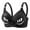 Black, variant on Bras for Women No Underwire Full Cover Bras Adjustable Strap Sport Bras Plus Size Gathering Everyday Underwear Bra Comfortable Wireless Bra Ladies Push up Brassiere XXL