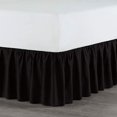 thumbnail image 3 of Martex Ruffle Twin Black Bed Skirt, 3 of 3