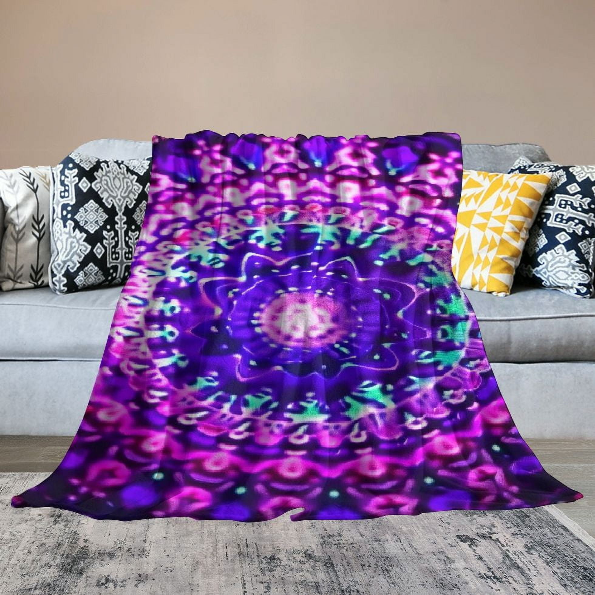 PRATYUS Hologram Print Throw Blanket Gifts for Kids Boys Soft Warm Lightweight Cozy Blanket All Seasons Exquisite Gifts 50x60in