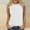 White, variant on Tank Tops for Women 2025 Summer Solid Color Basic Sleeveless T-Shirts Casual Crewneck Ladies Dressy Blouses