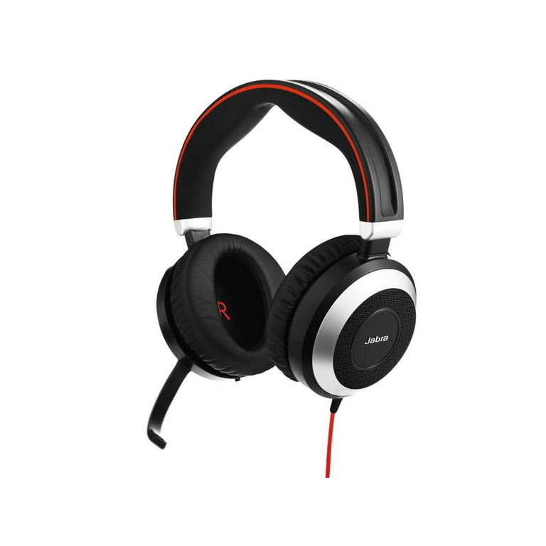 obligat en million Produktion Jabra Evolve 80 MS Stereo USB-C Wired Headset / Music Headphones -  Walmart.com