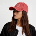 thumbnail image 5 of CIENVNSTG Independence Day Themed 250th Anniversary Baseball Cap for Men Women Vintage Washed Patriotic Print Adjustable Casual Streetwear Daily Wear Red, 5 of 6