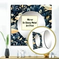 thumbnail image 3 of Designart "Submarine Elegance" Coastal Blue Large Square Mirror - Square Bedroom Mirror Printed Wall Decor - Coastal Square Printed Wall Mirror Art, 3 of 5