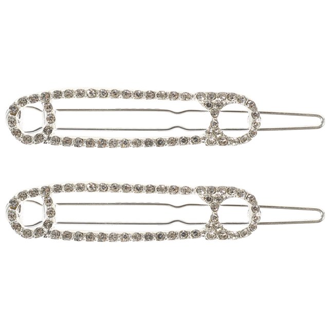 Rhinestone Barrettes for Women 2Pcs Versatile Styling Hair Accessories