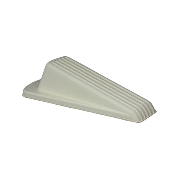Shepherd Hardware Heavy Duty Rubber Door Wedge, Off White