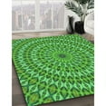 thumbnail image 3 of Ahgly Company Machine Washable Indoor Square Transitional Forest Green Area Rugs, 6' Square, 3 of 7