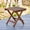 Brown, variant on Shine Company Solid Wood Square Folding Table, Organic Pumpkin