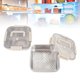 thumbnail image 1 of Contenedor De Almacenamiento De Alimentos De Metal, Caja Sellada Que Ahorra Espacio, Contenedor De Almacenamiento De Alimentos Fácil De Limpiar Para Oficina, 2 Uds., 1 of 7
