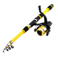 thumbnail image 1 of Fishing Gear Rod Telescopic Rods with Reel for Outdoor Angling Lightweight Fiberglass Construction 6ft Telescoping Rod and Reel System for Exploration, 1 of 1