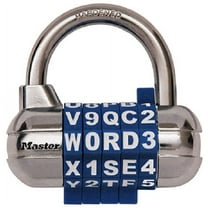 Master Lock 1534D Password Plus Combination Padlock Lock - Quantity of 4