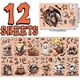 thumbnail image 2 of 12 Sheets Big Size Halloween Window Clings - Bat, Spider, Vampire, Witch Decorations - Stickers and Decals for Home, School, Office Party Supplies, 2 of 5