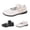White, variant on Girls Dress Shoes Scalloped Edge Soft Sole Mary Jane Flats Kids School Uniform Shoes Ballet Flat Shoes 3-13 Years