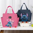 thumbnail image 2 of Bolsa de almuerzo con diseño de Stitch de Disney, linda bolsa bento con dibujos animados, bolsa bento con aislamiento para picnic, bolsa de almuerzo para estudiantes y trabajadores de oficina, 2 of 5