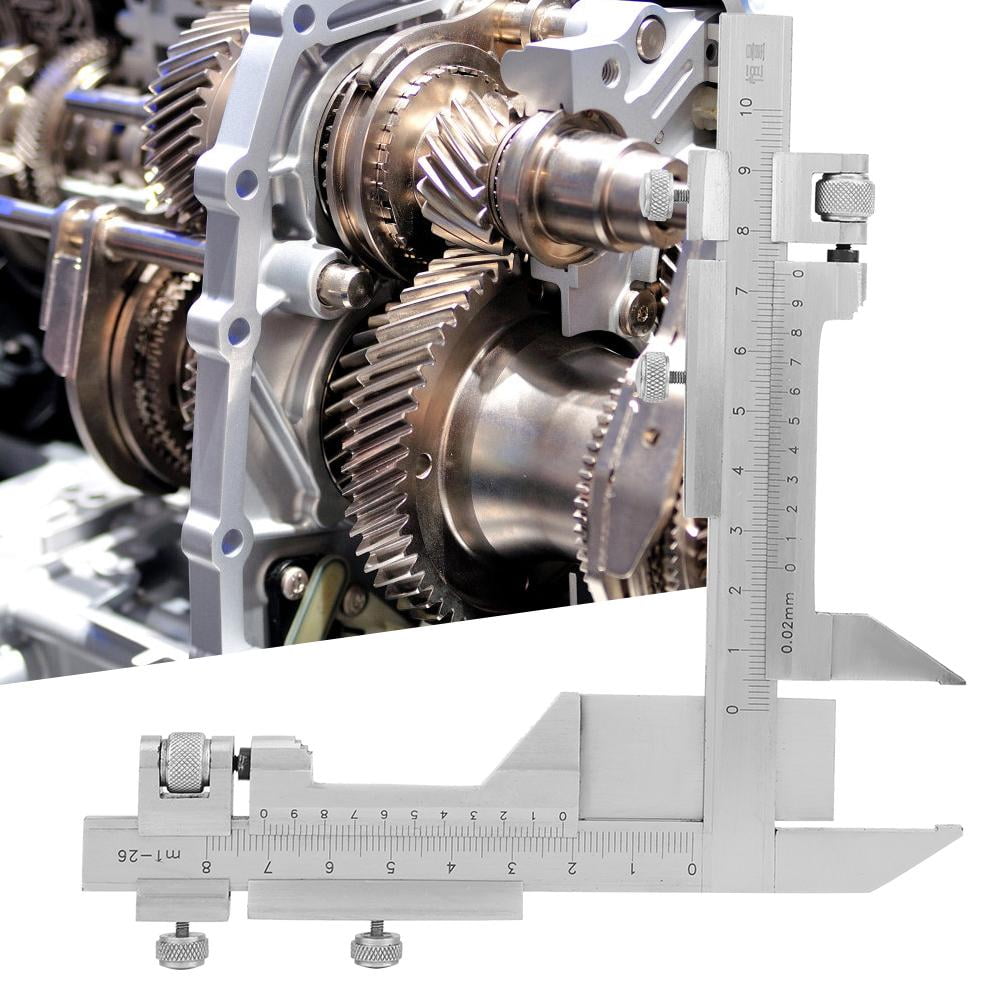 Fyydes Thickness Caliper,Vernier Caliper,M126 Stainless Steel Gear