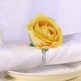 thumbnail image 4 of QIPOPIQ Chrysanthemum Charm Napkin Rings | Perfect for Weddings, Banquets, Birthdays, Mother's Day and Easter, 4 of 7