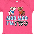 thumbnail image 4 of Inktastic Moo Moo I'm 2 with Cute Holstein Cows Boys or Girls Baby Bodysuit, 4 of 5