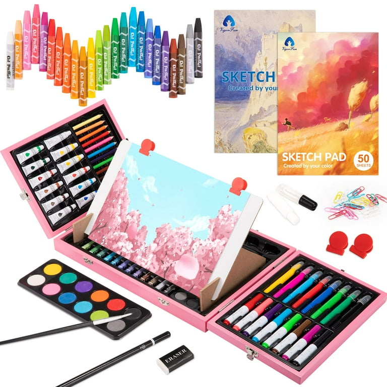 creative kids sketched canvas painting set