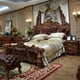 thumbnail image 3 of European solid wood carved double queen bed villa master bedroom American luxury wedding bed My Lux Decor Round, 3 of 9