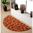 thumbnail image 2 of Furnish My Place Animal Print Rug - 66" x 132" Half Round, Giraffe On Stilts, Nylon Rug for Patio, Garden, Hallway, Living Room, 2 of 5