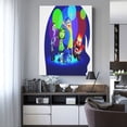 thumbnail image 4 of Saiise inside out 2 Frameless Canvas Wall Art - Contemporary Abstract Artwork for Home, Office & Living Room - Easy to Hang, Vibrant Colors, Ideal Gift Idea- 12"x16", 4 of 8