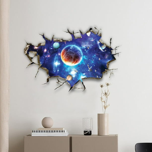 Etiqueta de la pared Murales de pared Calcomanías de pared removibles fáciles de usar Arte de la pared Etiqueta decorativa para el hogar Aula Oficina Estilo A