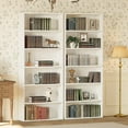 thumbnail image 2 of IRONCK Bookshelves and Bookcases Set of 2 Floor Standing 6 Tiers Display Storage Shelves 70 in Tall Bookcase Home Decor Furniture for Home Office, Living Room, Bed Room, 2 of 14