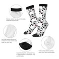 thumbnail image 3 of JUNZAN Happy Football Mens Funny Socks for Men Women Colorful Fun Novelty Crew Patterned Socks, 3 of 6