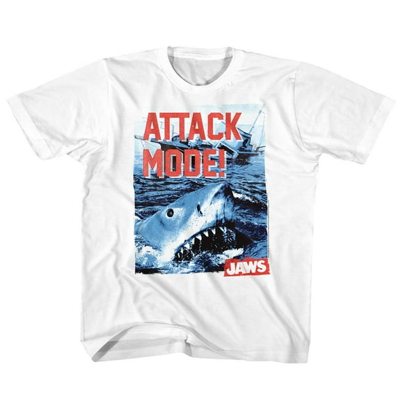 Jaws Attack Mode White Toddler T-Shirt