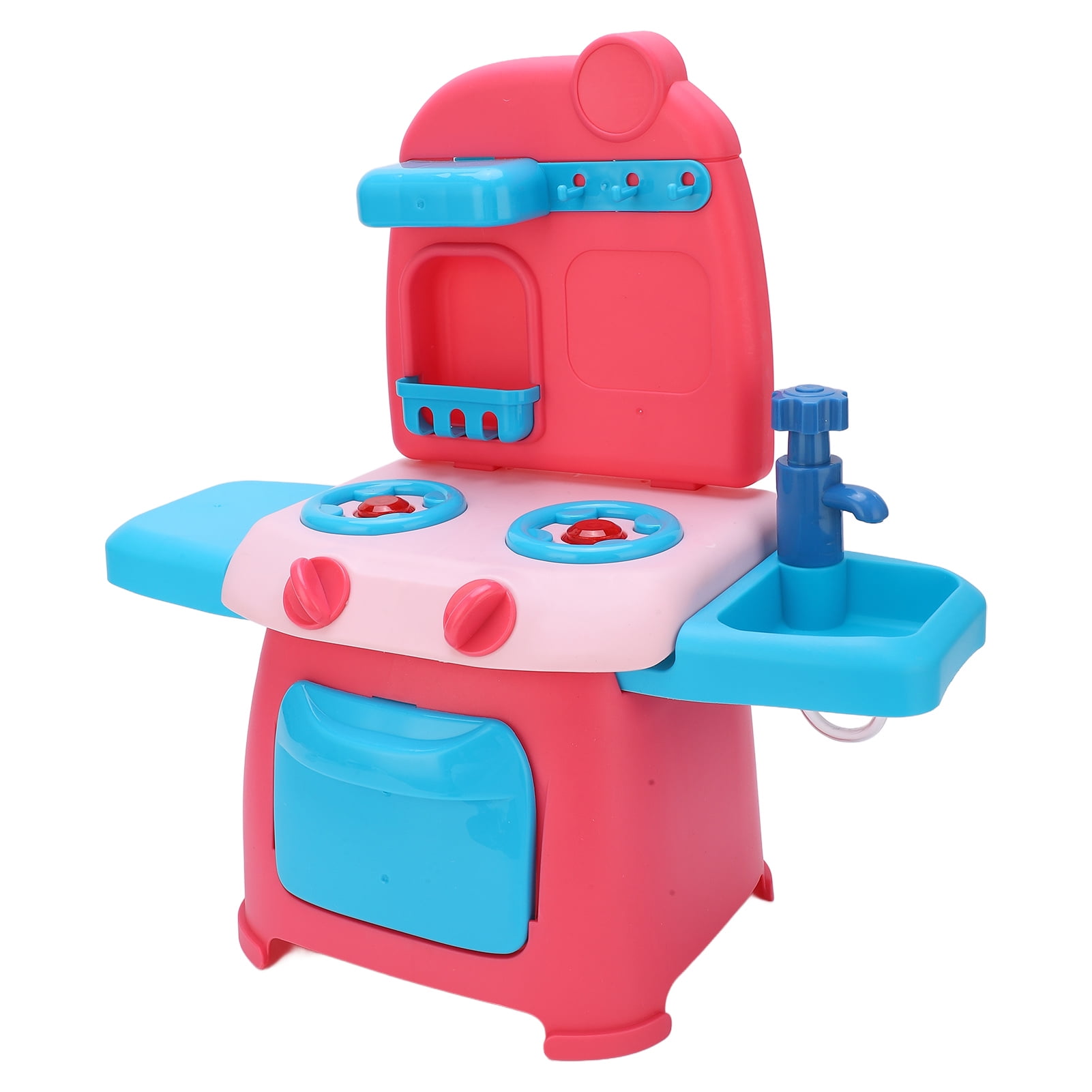 44Pcs Kids Kitchen Playset Home Grown Kitchen Role Play Grill Playset with Sound Light for Early Education,
