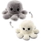 thumbnail image 1 of Pulpo de peluche reversible, peluche reversible con estado de ánimo, lindos juguetes de peluche de pulpo reversible, suave peluche de pulpo reversible (blanco y gris), 1 of 5