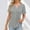 #250401A545 Gray, variant on CaiJunJia Tops No Boundaries Womens Summer Tops 2025 Trendy Short Sleeve V Neck T Shirts Casual Dressy Loose Pleated Basic Tunic Blouse