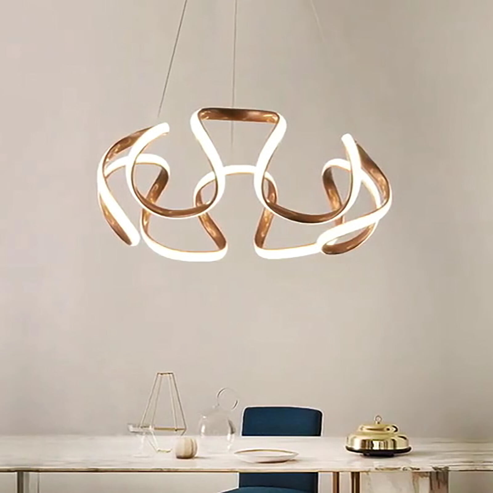 Modern Chandelier LED Dimmable Pendant Lamp Ceiling Light Hanging Fixtures