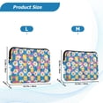 thumbnail image 4 of FORMRS 15-15.6 inch Laptop Sleeve Case Soft Carrying Quilted Computer Bag Cover, Blue Checkered Daisy, 4 of 7