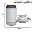 thumbnail image 2 of Calentador de agua eléctrico instantáneo Calentador de agua eléctrico instantáneo Calentador de agua eléctrico Grifo de agua caliente instantáneo Adecuado para ducha de cocina (pantalla digital LED), 2 of 7