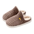 thumbnail image 1 of Pantoufles d'Hiver pour Hommes et Femmes, Doublure en Molleton Chaude et Mousse à Mémoire, Chaussures d'Intérieur Assorties et Confortables pour Couples, Famille et Cadeaux des Fêtes Coffee 36, 1 of 5