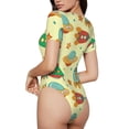 thumbnail image 2 of Fotbe Colorful Outer Space Body de Mujer con Cuello Redondo y Mangas Cortas, Sin Mangas Ajustado, Suave, Cómodo y Básico-Large, 2 of 7