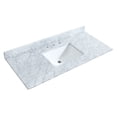 thumbnail image 4 of Wyndham Collection Deborah 48" Plywood Single Bathroom Vanity in White/Gold, 4 of 6