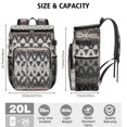 thumbnail image 3 of Travel Cooler Bag - Boho Bohemia Pioneer Flower Geometric Line Art Camping Beer Cooler Backpack with Bottle Opener- Waterproof Insulated Picnic Backpacks - Cooler Bag for Beach, 3 of 6