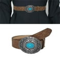 thumbnail image 2 of ZPAQI Ethnic PU Waist Belt with Metal Buckle for Fashion Enthusiasts Jeans Skirt, 2 of 21