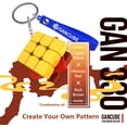thumbnail image 4 of FFIY 330 Easter Egg Edition, Antique Rhyme Keychain Cube Mini 3x3 Key Ring(Hosta Jade), 4 of 6