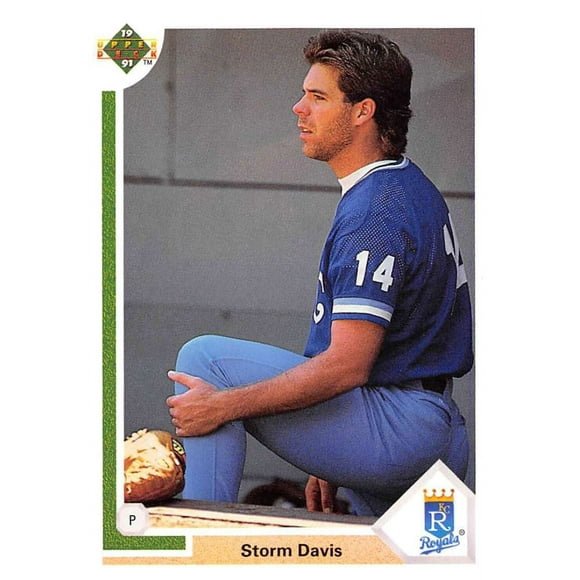 1991 Tower Deck Baseball 639 Storm Davis Kansas City Royals