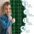 thumbnail image 3 of Blackout Kids Curtains,Green Black Checkerboard Checkered Pattern Childrens Insulated Curtains Set Of 2,Bedroom Essentials,Toddler Room Decor 42"x84", 3 of 5