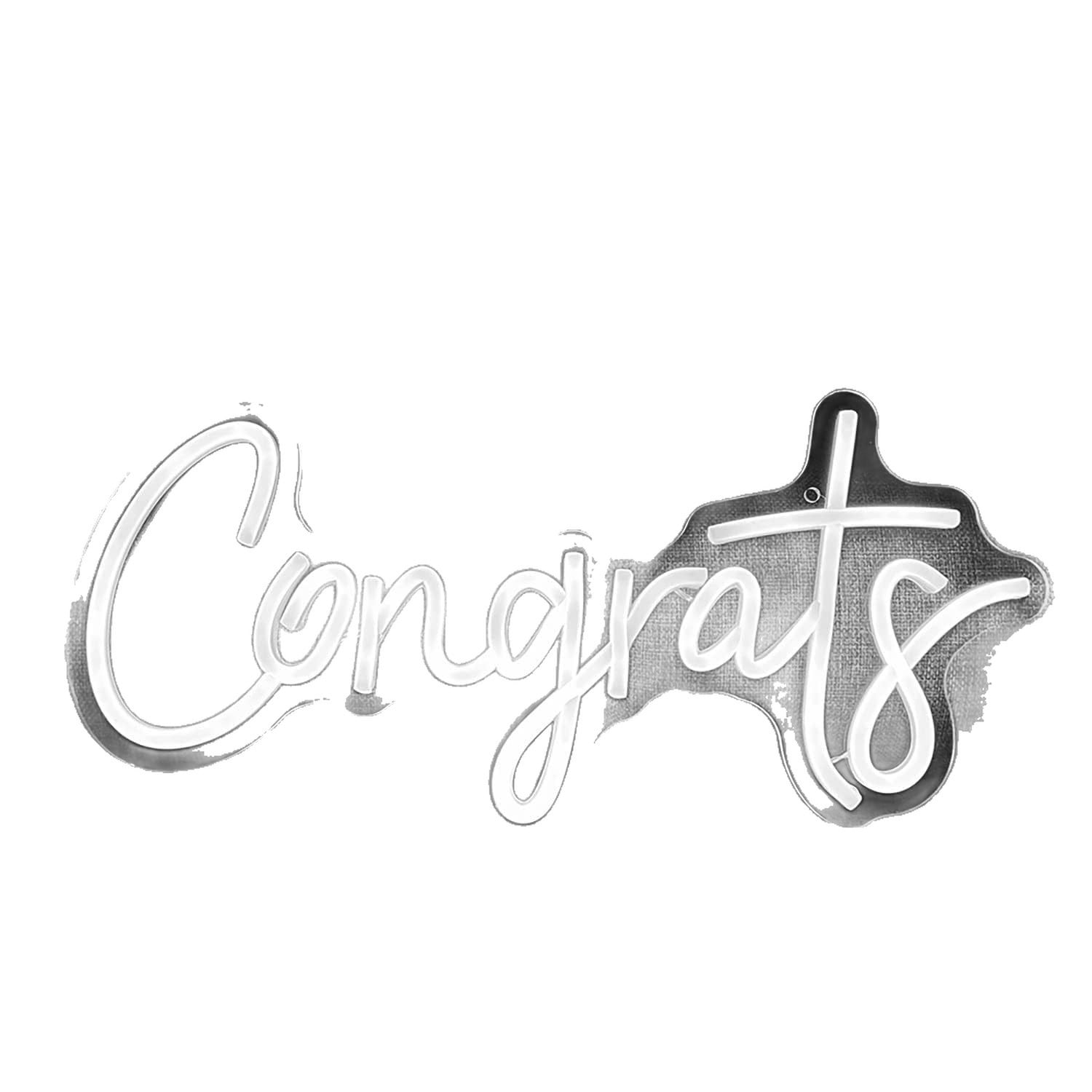 Congrats Grad Neon Sign,Hanging & Tabletop Congrats Grad Sign for Backdrop,Grad Neon Lights for Bedroom,Graduation Led Signs Class of 2026,Graduation Gift for Room Dorm Decor