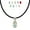 black, silver, aurora borealis (AB), variant on Choice of Colors Austrian Crystal Pear Leather Cord Necklace – 20 inch - Clear