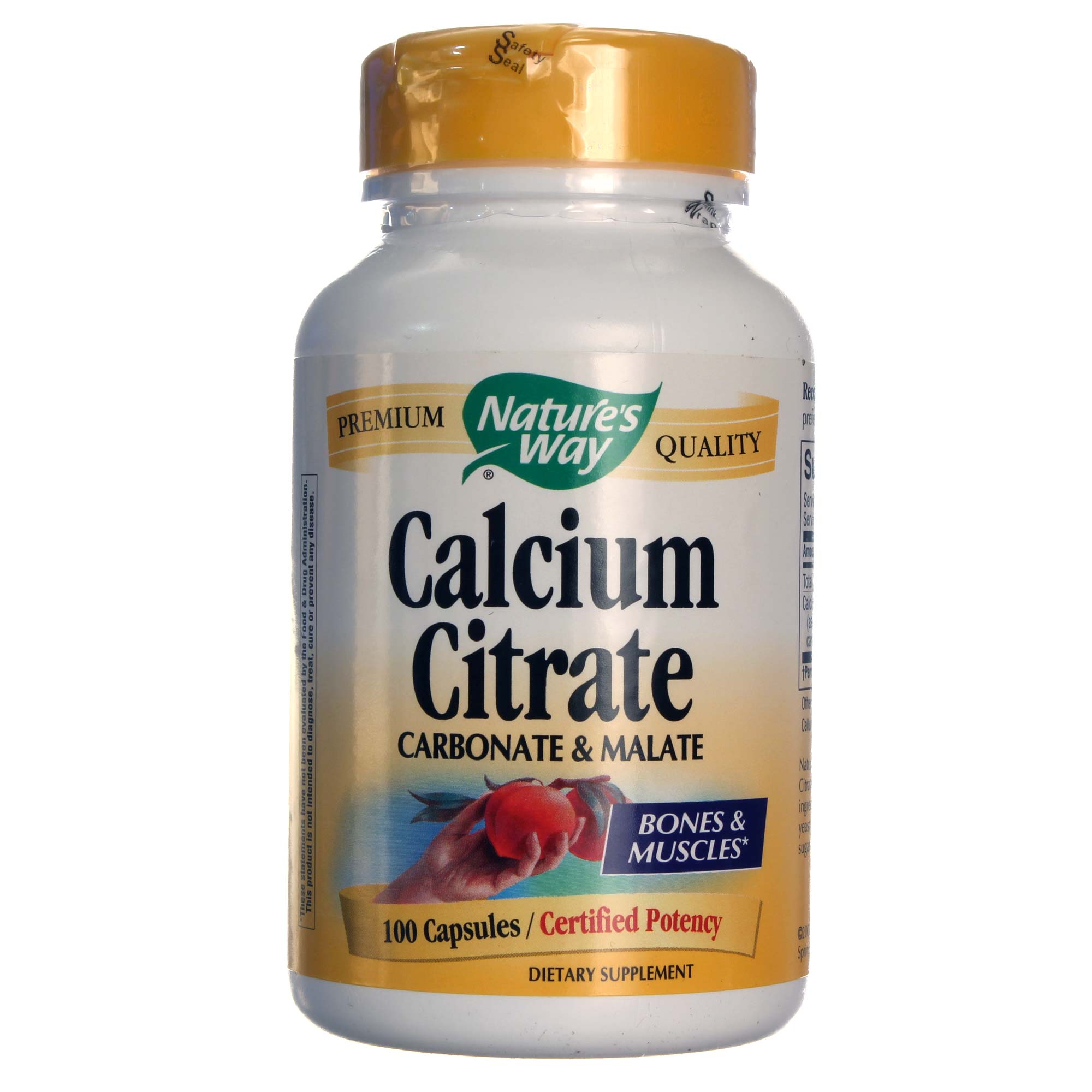 Natures Way Calcium Citrate 500 Mg 100 Capsules