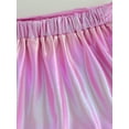 thumbnail image 5 of KelaJuan Kids Girl Mini Skirts Holographic Plush Trim High Elastic Waisted Short Skirts Fall Casual Pencil Skirts, 5 of 6