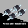 thumbnail image 3 of Rubber Mounts , 4Pcs M6 Anti Vibration Rubber Bobbin Mounts Metal Bonded Rubber Part Noise Control For Air Compressors Diesel Engines, 3 of 8