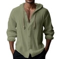 thumbnail image 1 of Chemise à Capuche Décontractée Mode Homme Couleur Unie Simple, 1 of 4